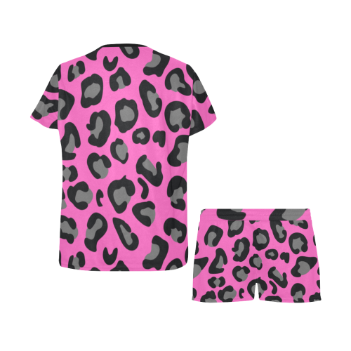 Sleeping Garments Cheetah Women's Short Pajama Set