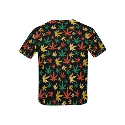Cannabis Pattern Kids' All Over Print T-shirt (USA Size) (Model T40)