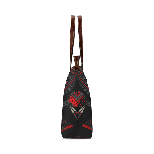 Buffalo Nation Red Shoulder Tote Bag (Model 1646)