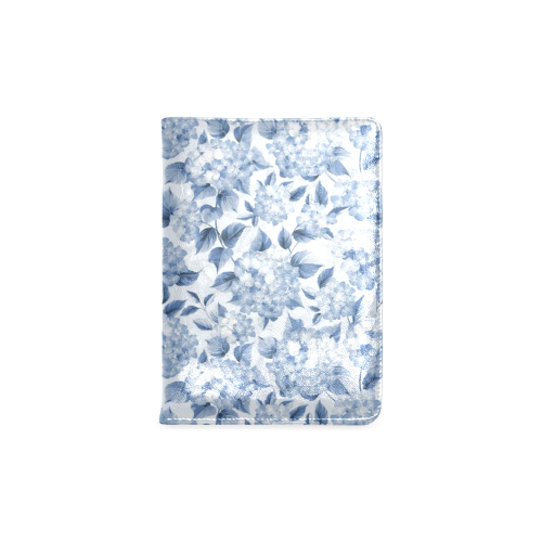 Blue and White Floral Pattern Custom NoteBook A5