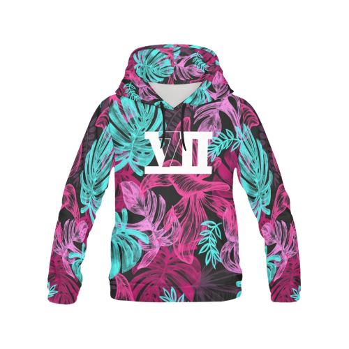 TropicalLeavesVII All Over Print Hoodie for Men (USA Size) (Model H13)
