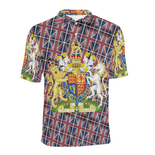 GREAT BRITAIN COA Men's All Over Print Polo Shirt (Model T55)