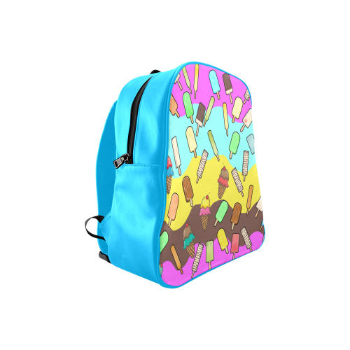 Ice Cream Treats Illustration School Backpack (Model 1601)(Small)