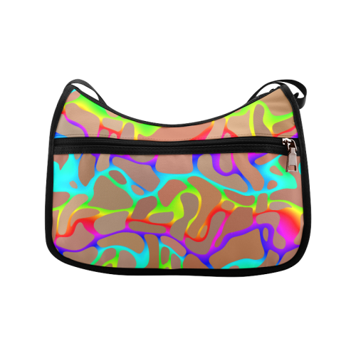 Colorful wavy shapes Crossbody Bags (Model 1616)