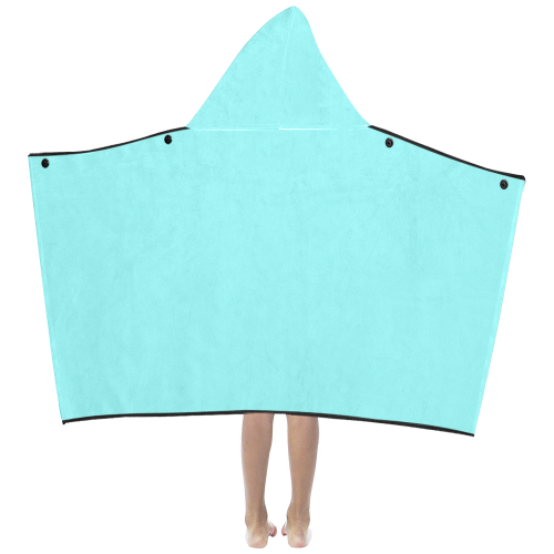 color ice blue Kids' Hooded Bath Towels