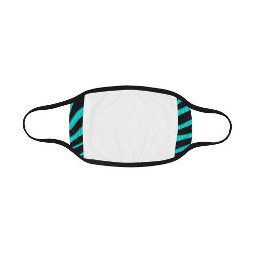 Ripped SpaceTime Stripes - Cyan Mouth Mask
