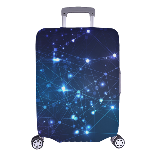 Twinkle Twinkle Little Blue Stars Cosmic Sky Luggage Cover/Large 26"-28"