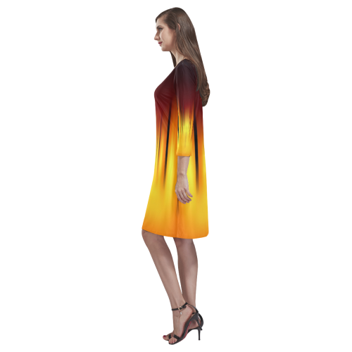 Lines Rhea Loose Round Neck Dress(Model D22)