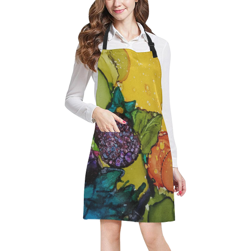 Fruit & Flowers All Over Print Apron