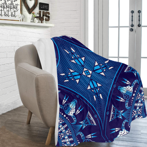 Sacred Buffalo Blue Ultra-Soft Micro Fleece Blanket 60"x80"