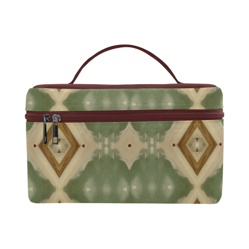 Geometric Camo Cosmetic Bag/Large (Model 1658)