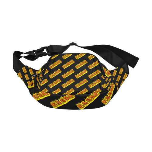RAGER HELL ALL OVER black bag Fanny Pack/Small (Model 1677)