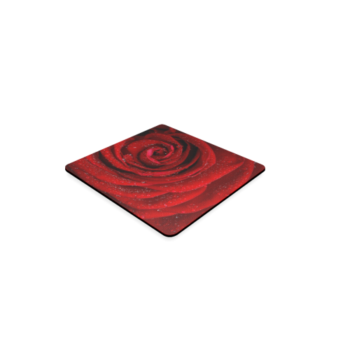 Red rosa Square Coaster