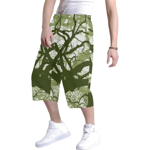 INTO THE FOREST 11 Men's All Over Print Baggy Shorts (Model L37)
