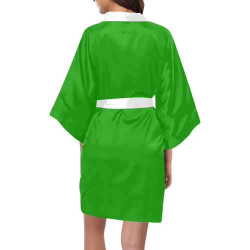 basic green Kimono Robe