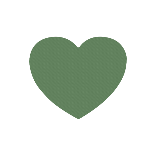 color artichoke green Heart-shaped Mousepad