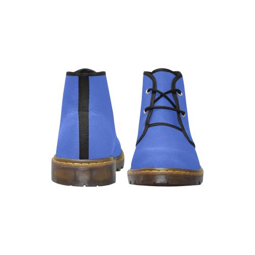 color royal blue Women's Canvas Chukka Boots (Model 2402-1)