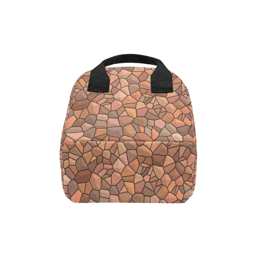 Earth Shades Mosaic Zipper Lunch Bag (Model 1689)