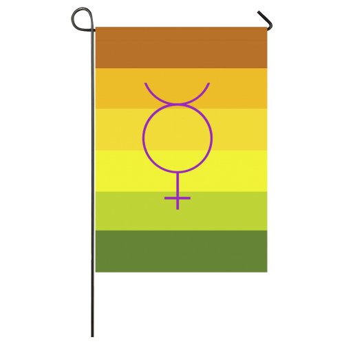 Hermaphrodite Flag Garden Flag 28''x40'' （Without Flagpole）