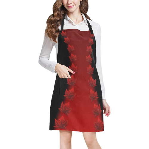 Canada Maple Leaf Aprons All Over Print Apron