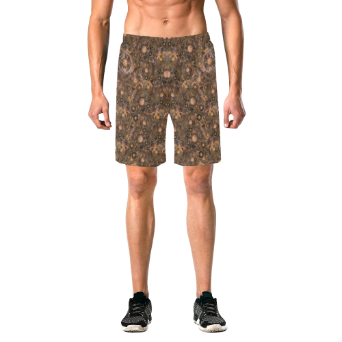Steampunk Cogs up to 5XL Men's All Over Print Elastic Beach Shorts (Model L20)