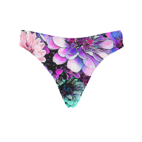 the beauty of wanting 4c2b Women's All Over Print Thongs (Model L30)