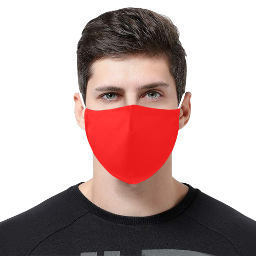 color red 3D Mouth Mask with Drawstring (60 Filters Included) (Model M04) (Non-medical Products)
