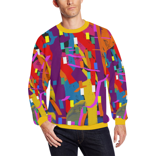 CONFETTI NIGHTS 2 All Over Print Crewneck Sweatshirt for Men (Model H18)