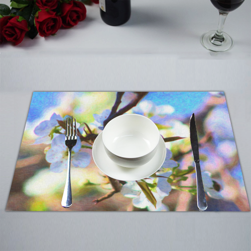 Pear Tree Blossoms Placemat 14’’ x 19’’ (Six Pieces)