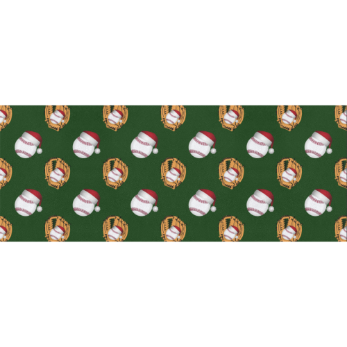 Christmas Baseball and Glove Sports Green Gift Wrapping Paper 58"x 23" (2 Rolls)