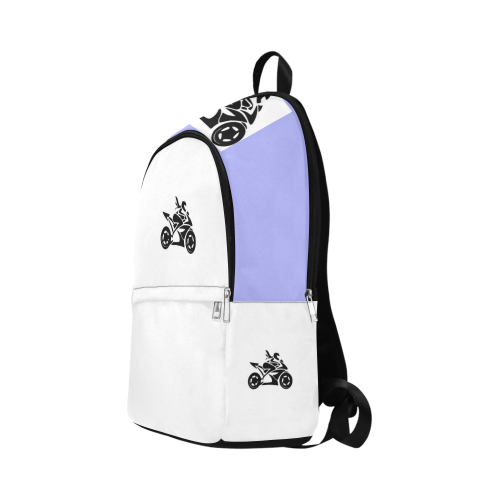 ChickBiker Light Blue Fabric Backpack for Adult (Model 1659)