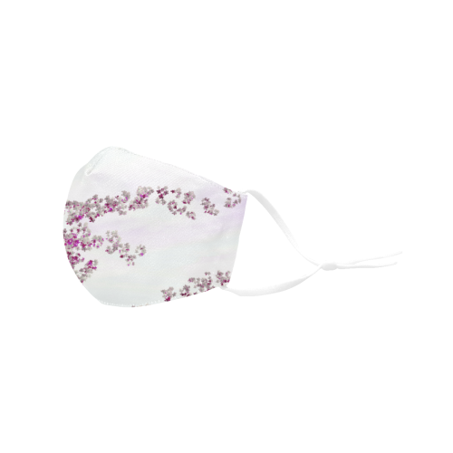 Sakura cherry blossom community face mask 3D Mouth Mask with Drawstring (Pack of 3) (Model M04)