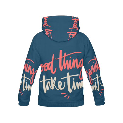 good things take time hoodie All Over Print Hoodie for Women (USA Size) (Model H13)