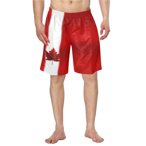 Canada Flag Swimtrunks Plus Size Men's Swim Trunk/Large Size (Model L21)