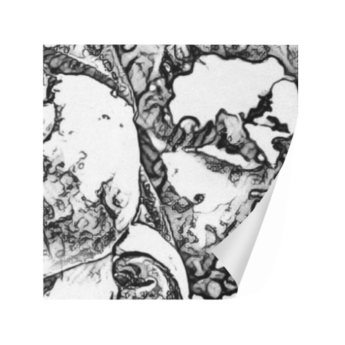 santa B&W by JamColors Gift Wrapping Paper 58"x 23" (5 Rolls)
