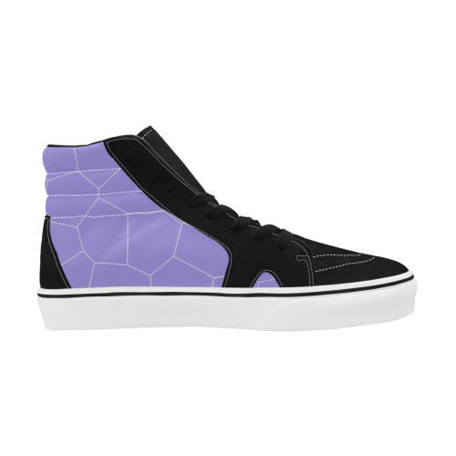 Abstract geometric pattern Women's High Top Skateboarding Shoes/Large (Model E001-1)