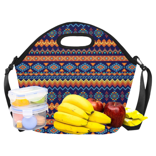 Awesome Ethnic Boho Design Neoprene Lunch Bag/Large (Model 1669)