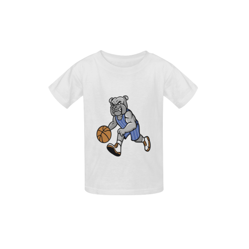 basketball dog Kid's  Classic T-shirt (Model T22)