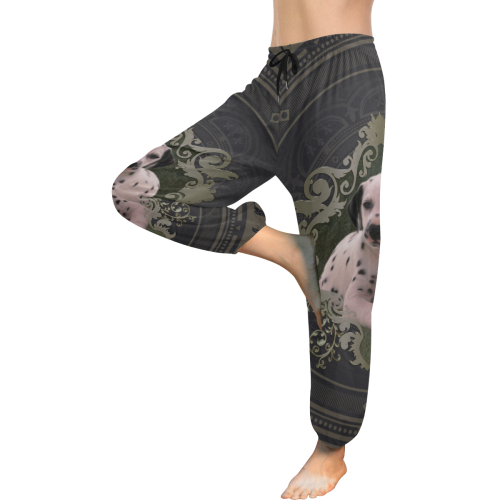 Cute dalmatian Women's All Over Print Harem Pants (Model L18)