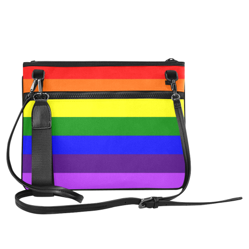 Rainbow Flag (Gay Pride - LGBTQIA+) Slim Clutch Bag (Model 1668)