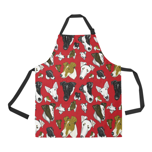 Smooth Fox Terrier-red All Over Print Apron
