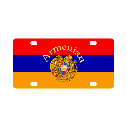 Armenian Flag Classic License Plate