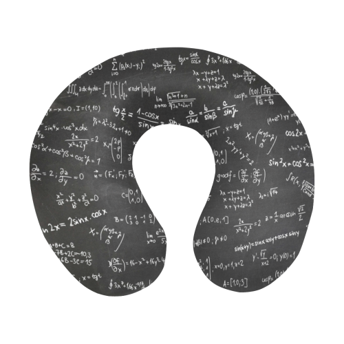Mathematics Formulas Equations Numbers U-Shape Travel Pillow