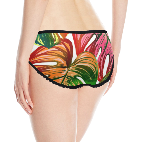 Pretty Leaves D by JamColors Women's All Over Print Classic Briefs (Model L13)