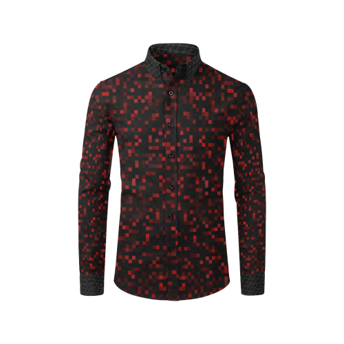 Red Chaos by Artdream Men's All Over Print Casual Dress Shirt (Model T61)