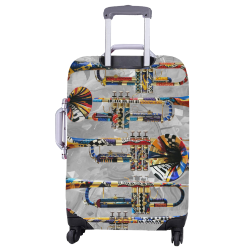 Juleez Trumpet Print Luggage Cover Luggage Cover/Large 26"-28"