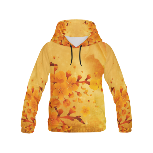 Floral design, soft colors All Over Print Hoodie for Men/Large Size (USA Size) (Model H13)
