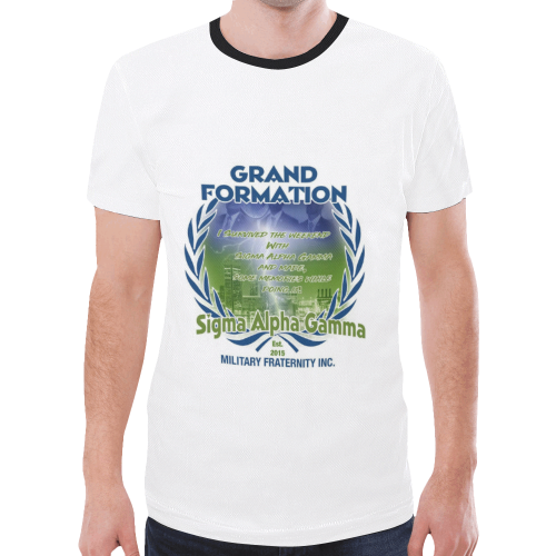 Grand formation 4-5xl New All Over Print T-shirt for Men/Large Size (Model T45)