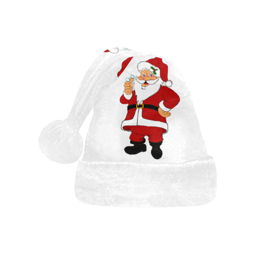 Jolly Santa White Santa Hat