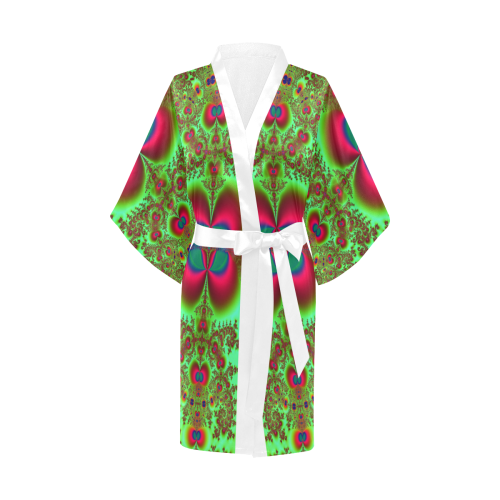 Bohemian Rapture Fractal Abstract Kimono Robe